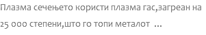 Плазма сечењето користи плазма гас,загреан на 25 000 степени,што го топи металот ...